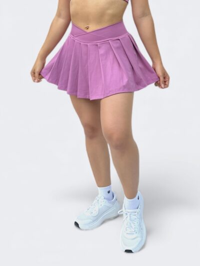 Falda Short plisada